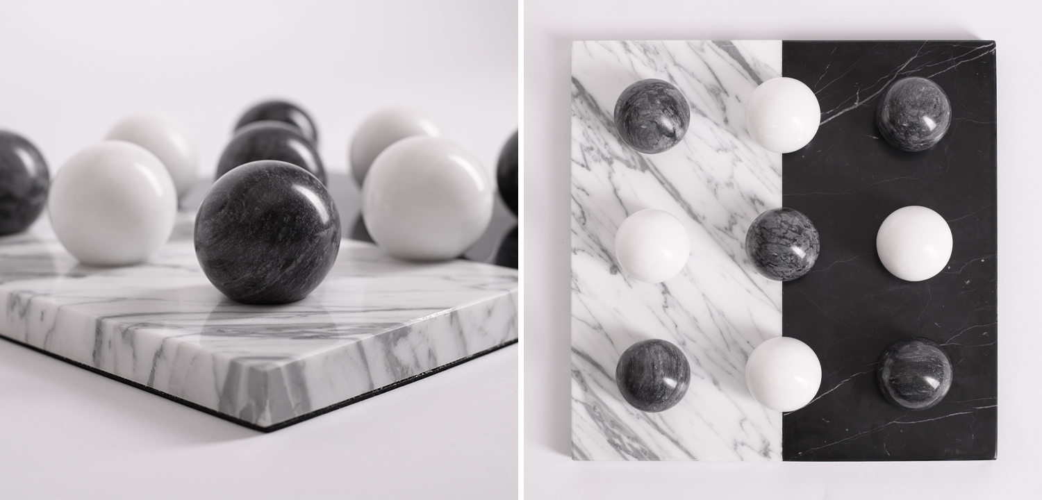 Аксессуар для интерьера Marble Board and Balls - фото