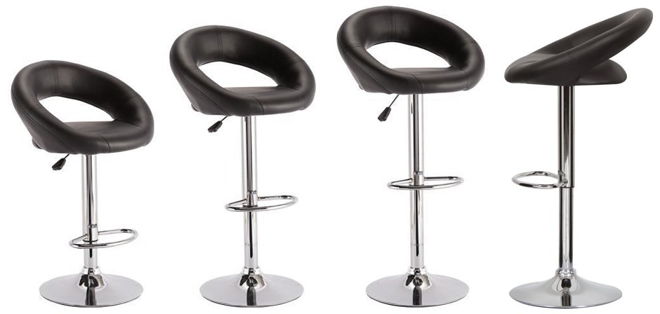 Барный стул Ring black Барный стул Ring black - Loft-Concept в Рязани