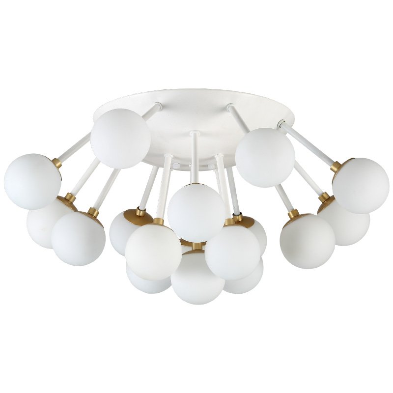 Потолочная люстра Fungi ceiling Белый Золотой Потолочная люстра Fungi ceiling Белый Золотой в Рязани | Loft Concept