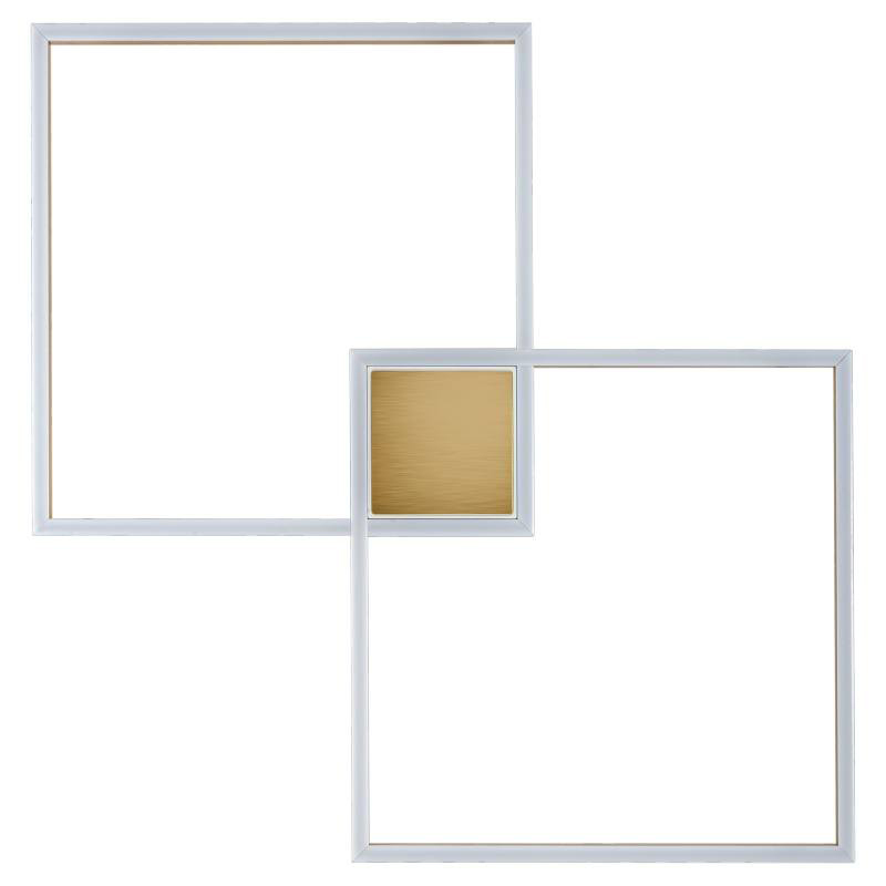 Потолочный светильник Squares Geometrical Shape Ceiling Light Золотой Белый Потолочный светильник Squares Geometrical Shape Ceiling Light Золотой Белый в Рязани | Loft Concept