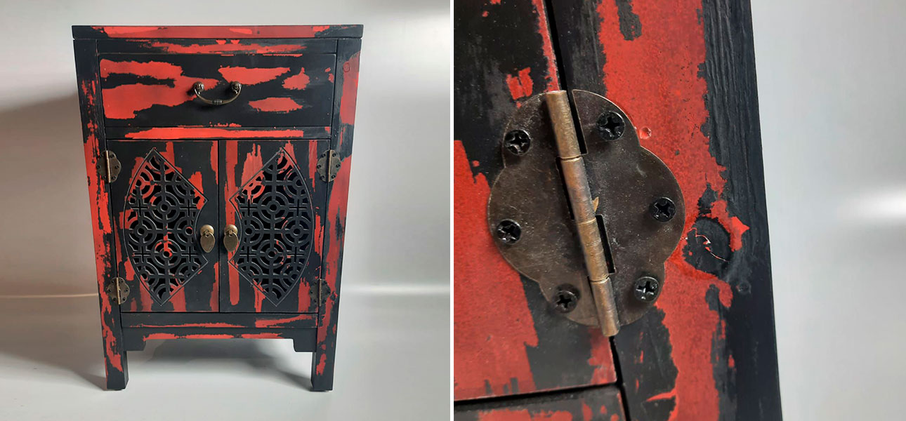 Тумба деревянный в винтажном стиле William - фото