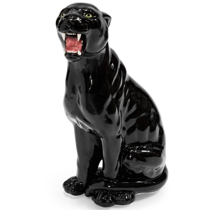 Статуэтка Abhika Leopard Dx Shiny Black Глянцевый черный Статуэтка Abhika Leopard Dx Shiny Black Глянцевый черный в Рязани | Loft Concept