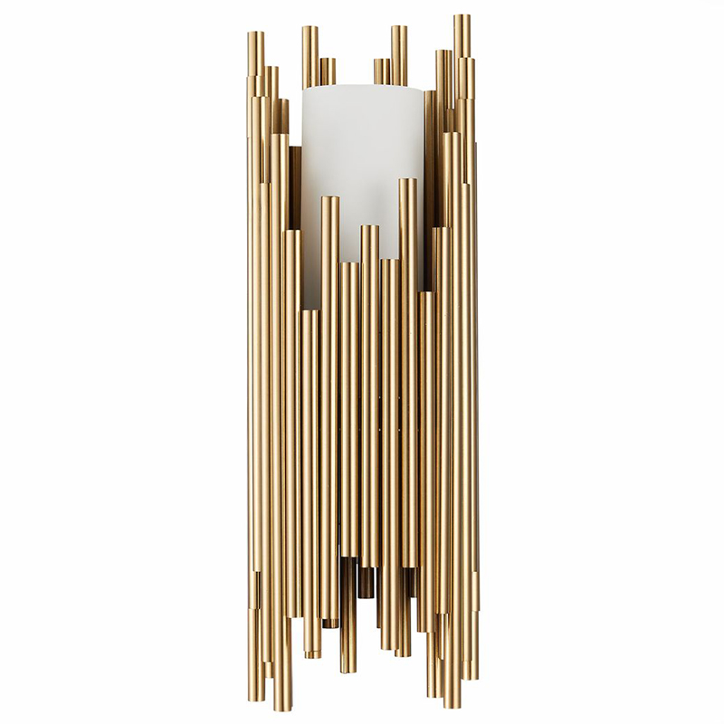 Бра Brubeck Brass Delightfull Wall Lamp Латунь Белое матовое стекло Бра Brubeck Brass Delightfull Wall Lamp Латунь Белое матовое стекло в Рязани | Loft Concept