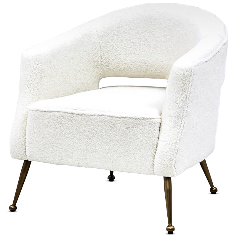 Кресло Hestia Chair Бронза Белый Кресло Hestia Chair Бронза Белый в Рязани | Loft Concept