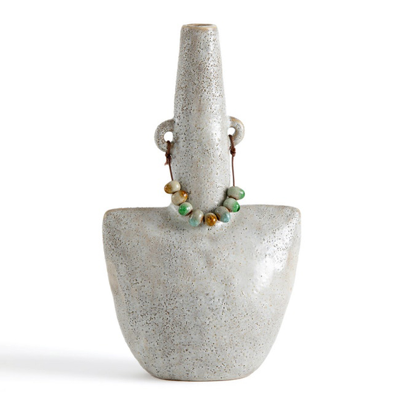 Ваза Ceramic Vase Beads On The Ears Бежевый Ваза Ceramic Vase Beads On The Ears Бежевый в Рязани | Loft Concept