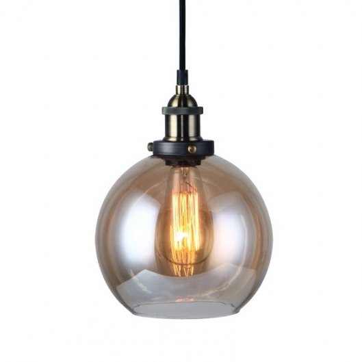 Подвесной светильник Amber Glass Cafe Pendant Янтарь (Amber) Подвесной светильник Amber Glass Cafe Pendant Янтарь (Amber) в Рязани | Loft Concept