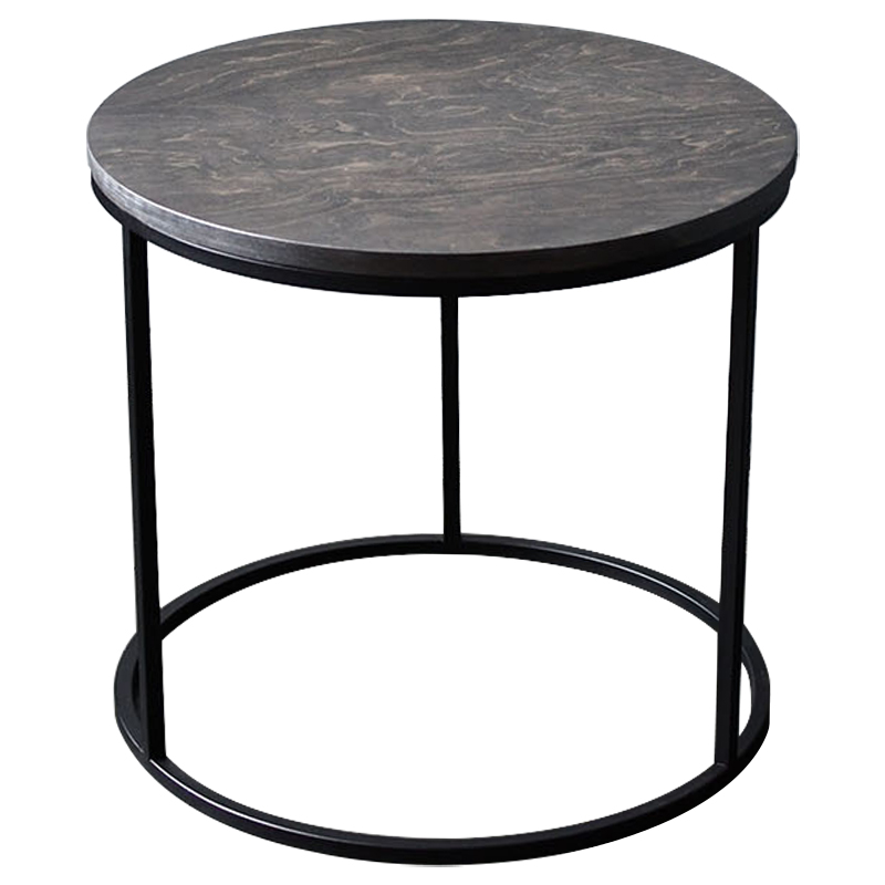 Кофейный стол Reyes Industrial Metal Rust Coffee Table Коричневый Черный Кофейный стол Reyes Industrial Metal Rust Coffee Table Коричневый Черный в Рязани | Loft Concept