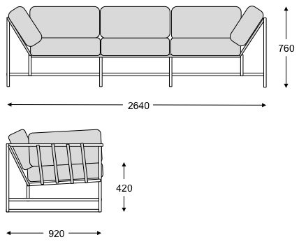 Диван Canvas & Copper Sofa Диван Canvas & Copper Sofa в Рязани