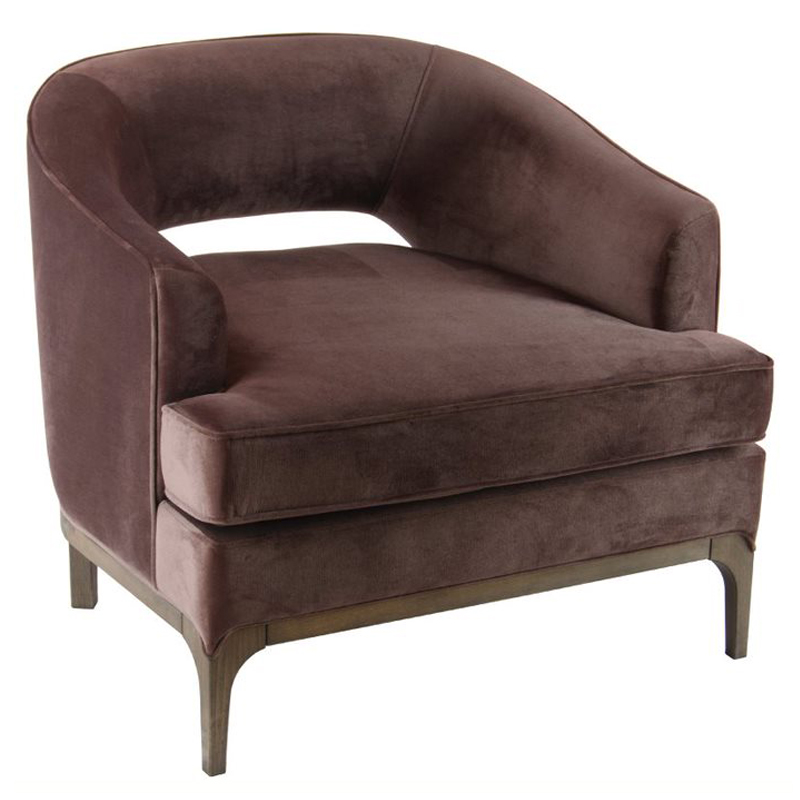 Кресло Jargini Chair velour Бургундский красный Кресло Jargini Chair velour Бургундский красный в Рязани | Loft Concept