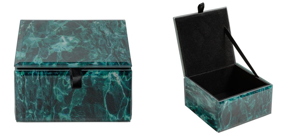 Шкатулка Turquoise Smoke Cube Шкатулка Turquoise Smoke Cube - Loft-Concept в Рязани