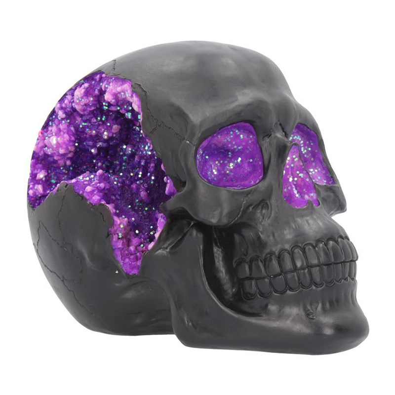 Статуэтка Druza Skull Черный Фиолетовый Статуэтка Druza Skull Черный Фиолетовый в Рязани | Loft Concept