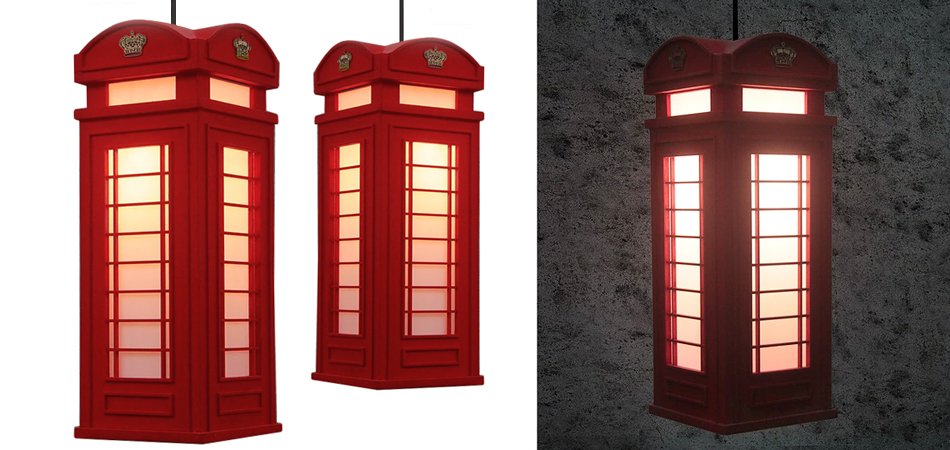 Подвесной светильник London Phone Booth Pendant - Loft-Concept в Рязани