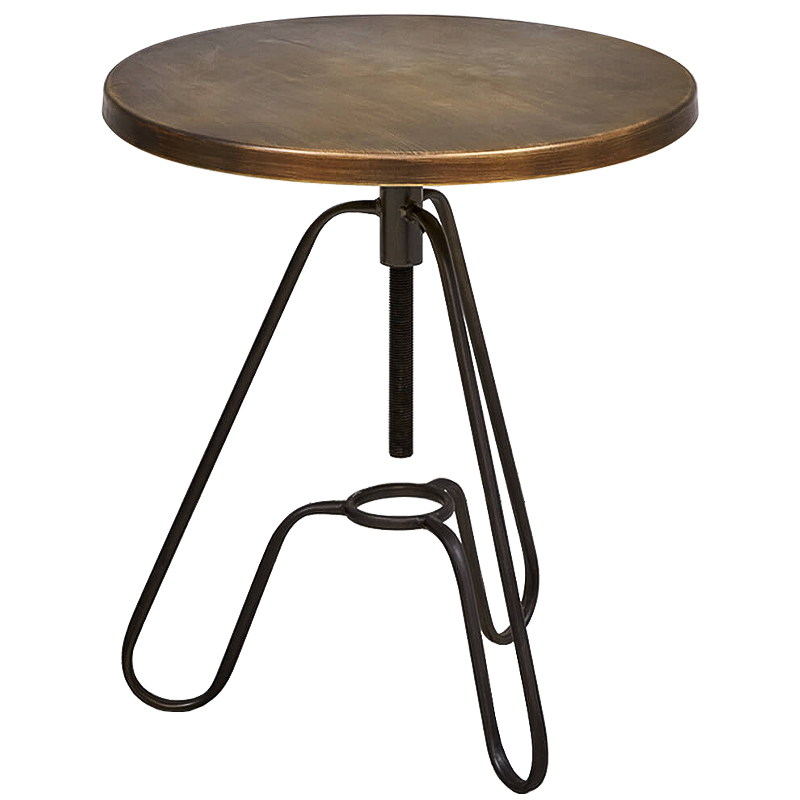 Приставной стол Grechen side table Бронза Черный Приставной стол Grechen side table Бронза Черный в Рязани | Loft Concept