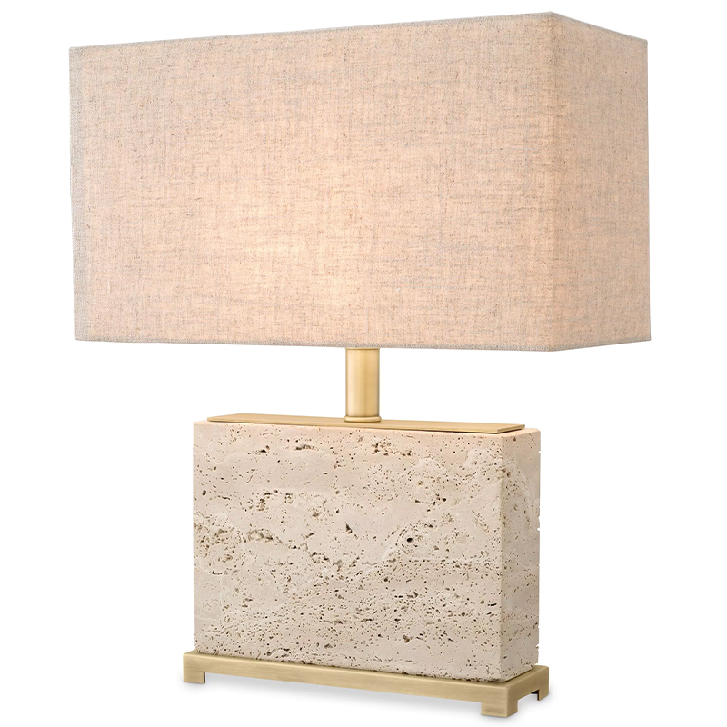 Настольная лампа Eichholtz Table Lamp Newton S Латунь Бежево-серый Настольная лампа Eichholtz Table Lamp Newton S Латунь Бежево-серый в Рязани | Loft Concept