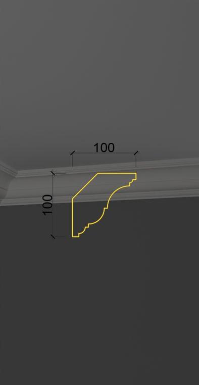 Гладкий карниз KT-10 Гладкий карниз KT-10 в Рязани