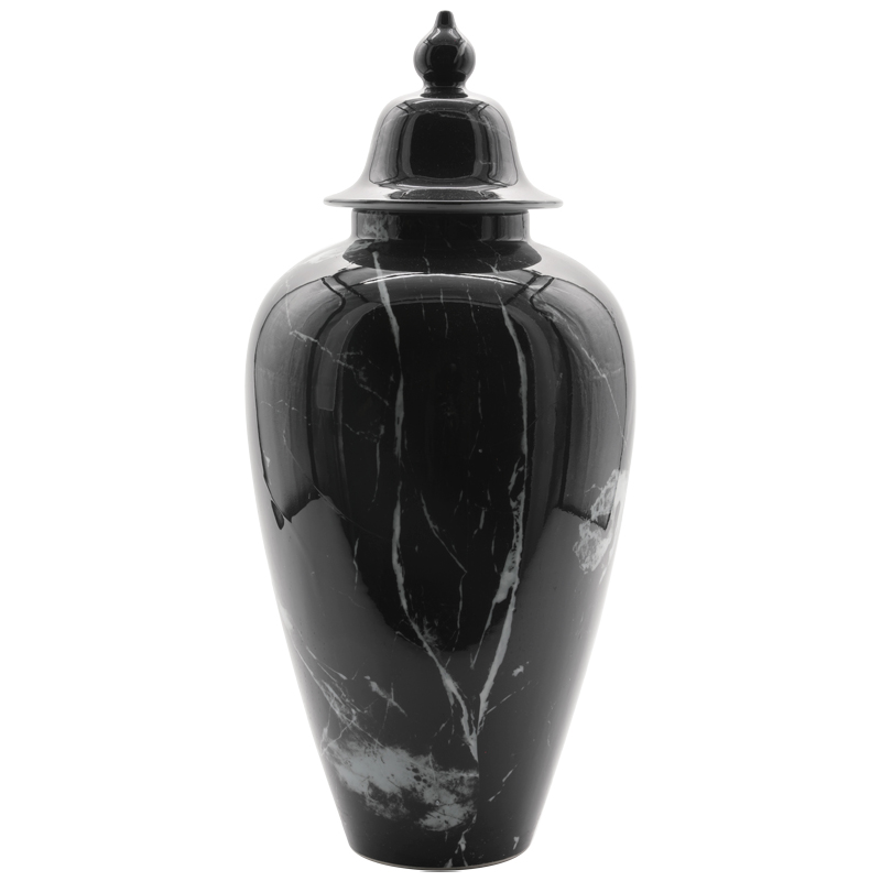 Ваза настольная Black Marbel Черный Ваза настольная Black Marbel Черный в Рязани | Loft Concept