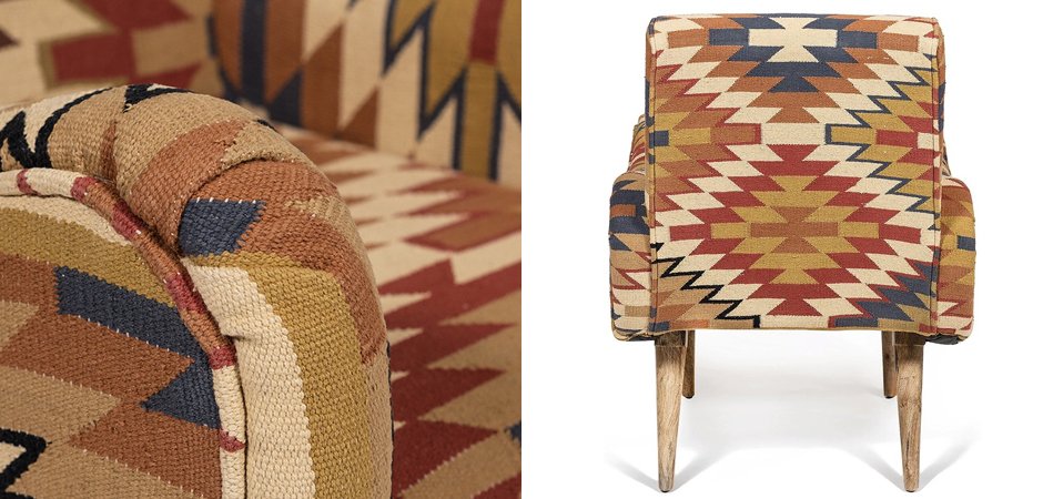 Кресло KELIM Pattern Brown Chair I - фото №1