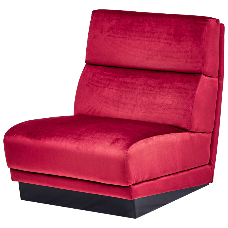 Кресло Berkeley Chair Crimson Малиновый (Crimson) Черный Кресло Berkeley Chair Crimson Малиновый (Crimson) Черный в Рязани | Loft Concept