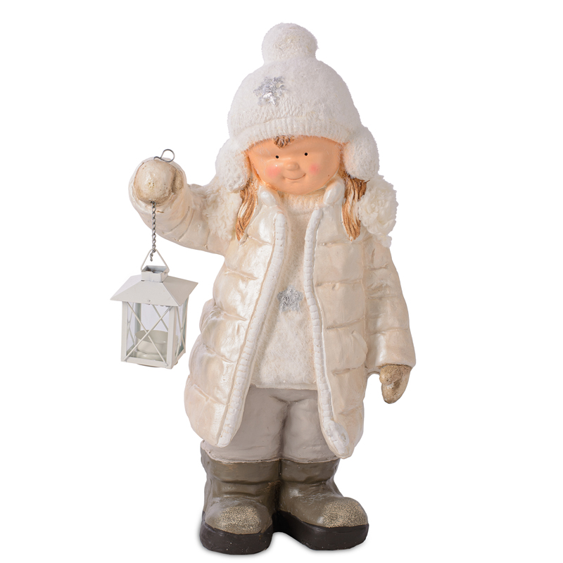 Статуэтка Winter Girl Бежевый Статуэтка Winter Girl Бежевый в Рязани | Loft Concept