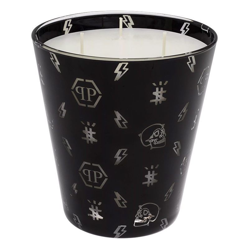 Свеча Philipp Plein Candle Monogram M Черный Белый Свеча Philipp Plein Candle Monogram M Черный Белый в Рязани | Loft Concept