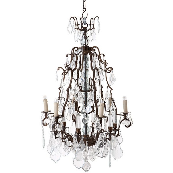 Люстра Luster Chateau De Wideville Латунь Прозрачный (Transparent) Люстра Luster Chateau De Wideville Латунь Прозрачный (Transparent) в Рязани | Loft Concept