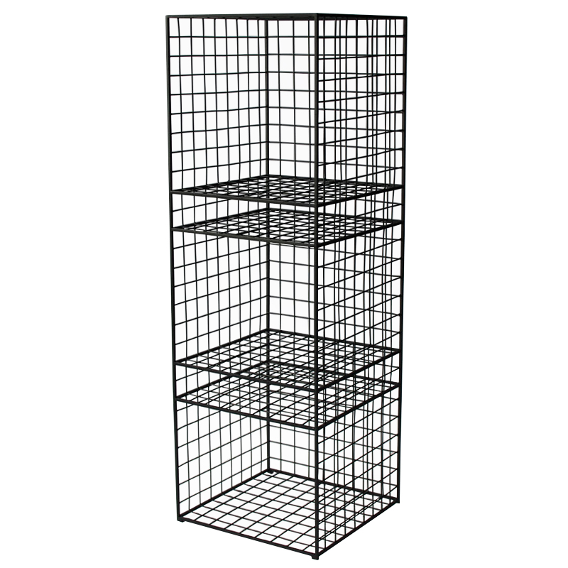 Стеллаж Higgs Industrial Metal Rust Rack Черный в Рязани | Loft Concept 