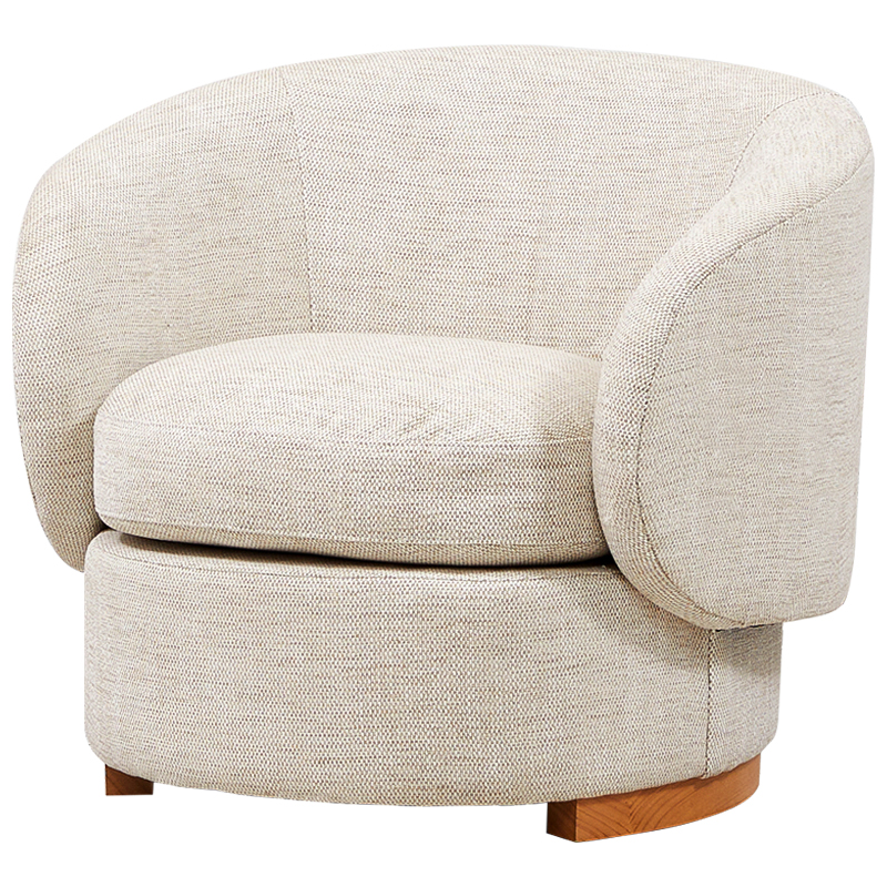 Кресло Toby Beige Armchair Бежевый Древесина Кресло Toby Beige Armchair Бежевый Древесина в Рязани | Loft Concept