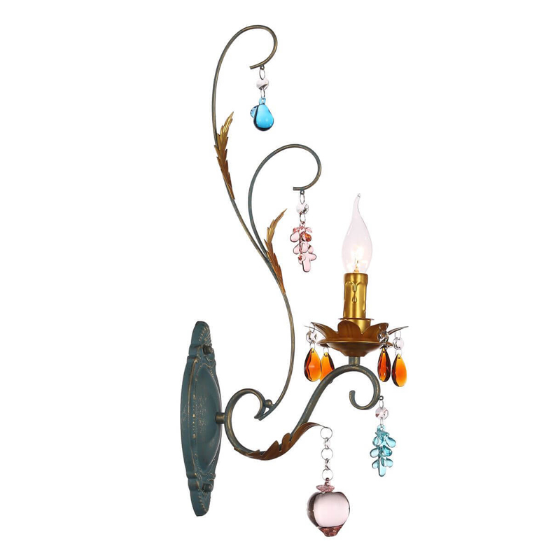 Бра Colored Glass Pendant Sconce Мульти Бра Colored Glass Pendant Sconce Мульти в Рязани | Loft Concept