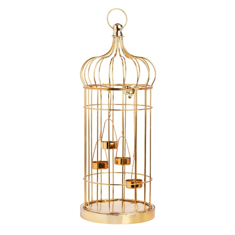 Подсвечник Cage Золотой в Рязани | Loft Concept 