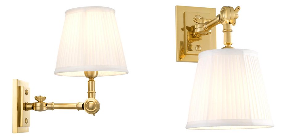 Бра Wall Lamp Wentworth Single Gold+White Бра Wall Lamp Wentworth Single Gold+White - Loft-Concept в Рязани