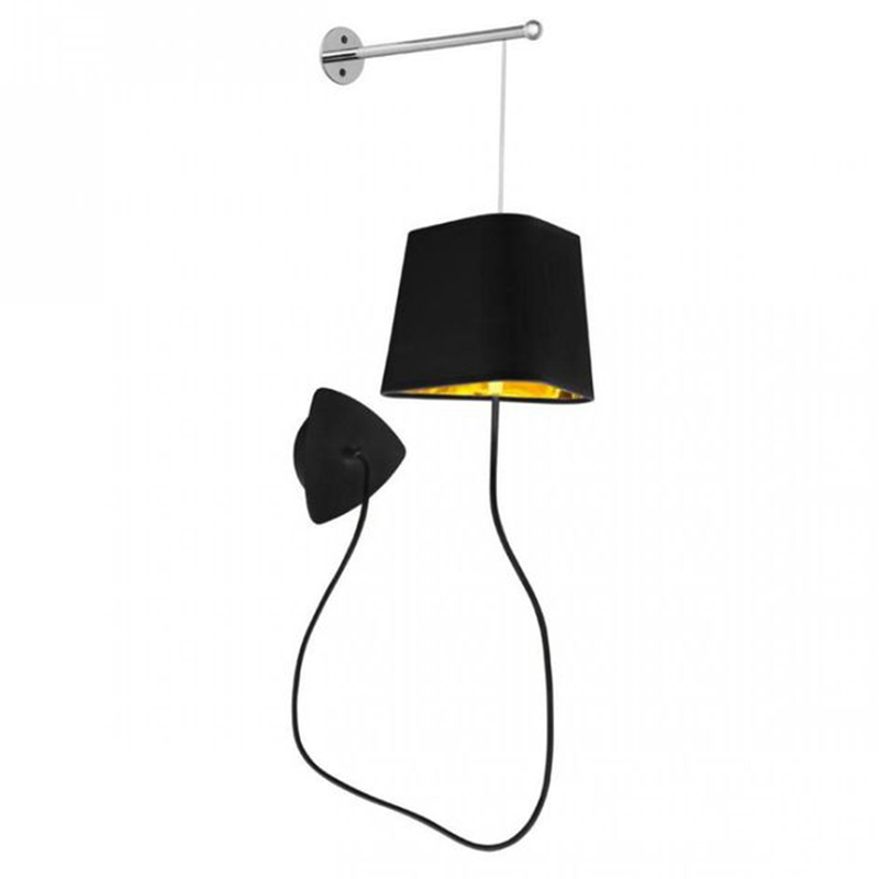 Бра Designheure Lighting Black Wall Lamp Золотой Черный Бра Designheure Lighting Black Wall Lamp Золотой Черный в Рязани | Loft Concept