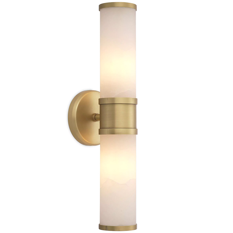 Бра Eichholtz Wall Lamp Claridges Double Латунь Бежевый Бра Eichholtz Wall Lamp Claridges Double Латунь Бежевый в Рязани | Loft Concept
