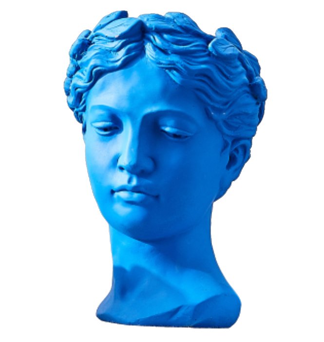 Ваза Female Bust Синий Ваза Female Bust Синий в Рязани | Loft Concept