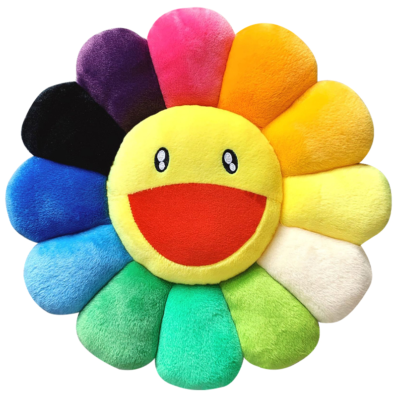 Подушка Takashi Murakami Yellow Мульти Желтый Подушка Takashi Murakami Yellow Мульти Желтый в Рязани | Loft Concept