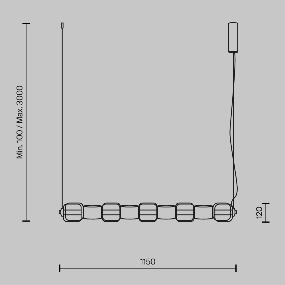 Подвесной светильник Ritmo 3000К 22Вт в Рязани