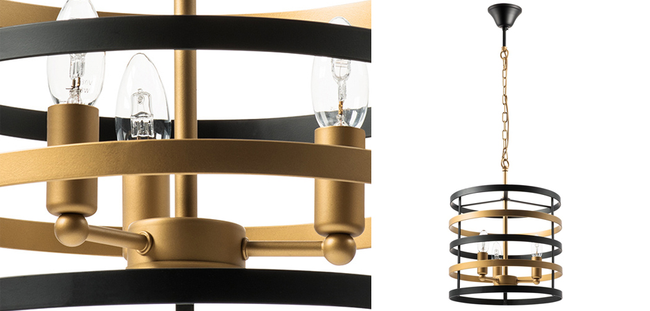 Люстра Gold Stripes Chandelier 3 Люстра Gold Stripes Chandelier 3 - Loft-Concept в Рязани