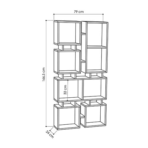 Стеллаж прямой цвета древесины с 8-ю открытыми полками RAIL BOOKCASE NO.1 OAK Стеллаж прямой цвета древесины с 8-ю открытыми полками RAIL BOOKCASE NO.1 OAK в Рязани