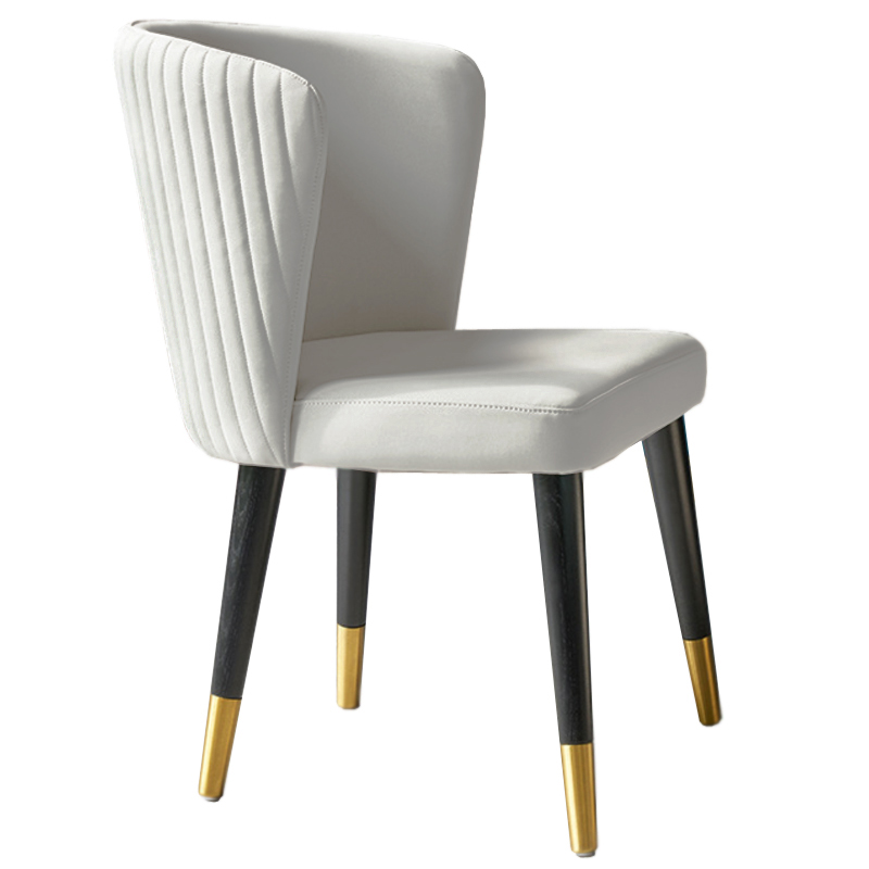 Стул Chair Wide Back белый Белый Латунь Стул Chair Wide Back белый Белый Латунь в Рязани | Loft Concept