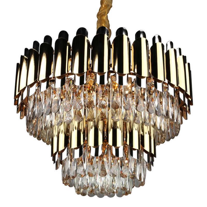 Люстра Gibrien Crystal Chandelier Прозрачный (Transparent) Золотой Люстра Gibrien Crystal Chandelier Прозрачный (Transparent) Золотой в Рязани | Loft Concept