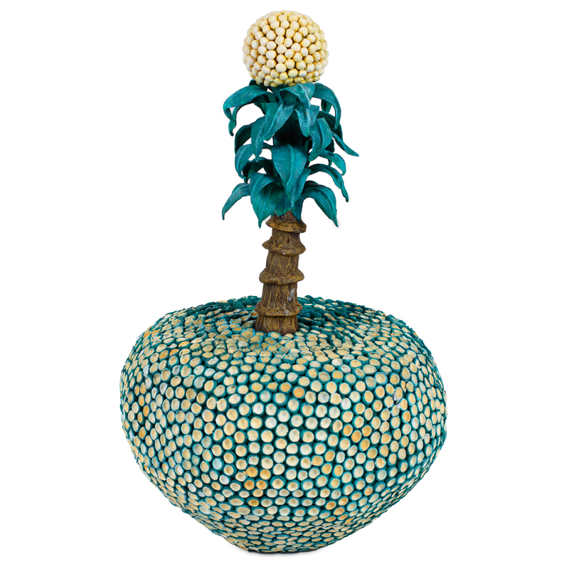 Статуэтка тропический фрукт Tropical Fruit turquoise Бирюзовый Желтый Коричневый Статуэтка тропический фрукт Tropical Fruit turquoise Бирюзовый Желтый Коричневый в Рязани | Loft Concept
