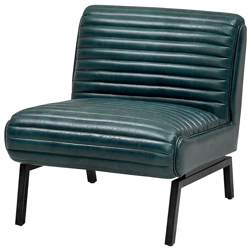 Кресло Gather Emerald Leather Chair Изумрудный Кресло Gather Emerald Leather Chair Изумрудный в Рязани | Loft Concept