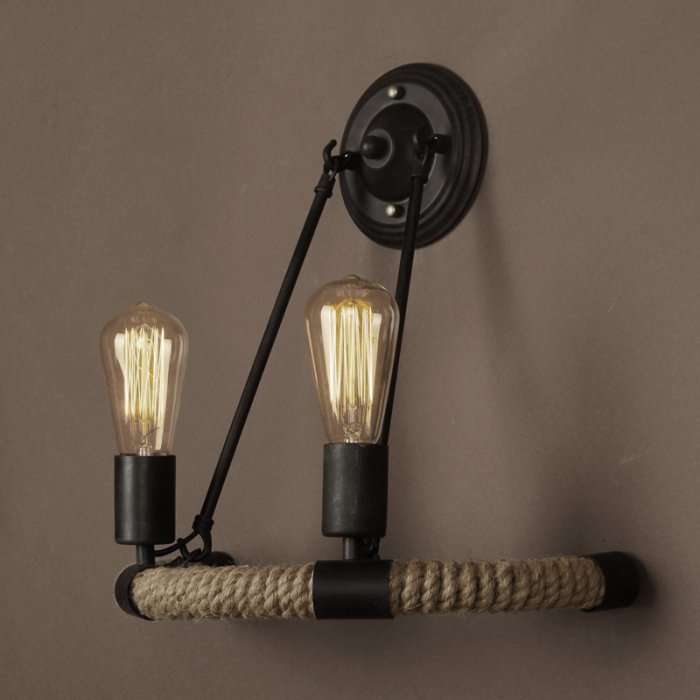 Бра Arco Loft Rope Light Черный Бра Arco Loft Rope Light Черный в Рязани | Loft Concept