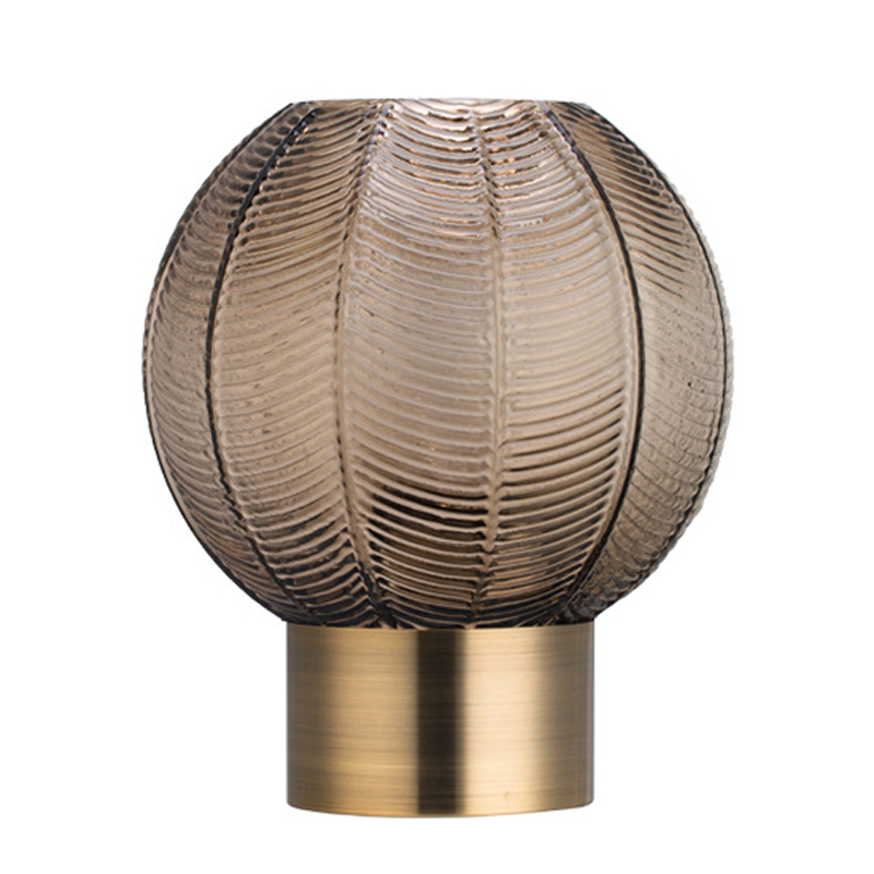 Ваза Vase Golden Throat Ball Gray Серый Глянцевое золото Ваза Vase Golden Throat Ball Gray Серый Глянцевое золото в Рязани | Loft Concept