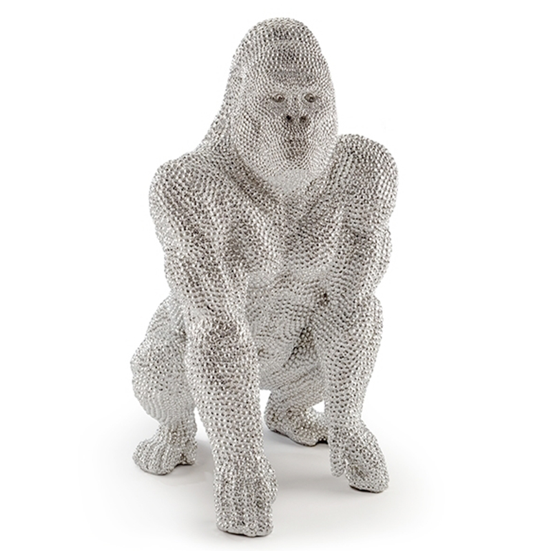 Статуэтка Gorilla Silver Серебряный Статуэтка Gorilla Silver Серебряный в Рязани | Loft Concept