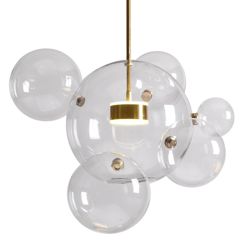 Подвесной светильник Giopato & Coombes Bolle Pendant 06 BUBBLE Прозрачный (Transparent) Латунь Подвесной светильник Giopato & Coombes Bolle Pendant 06 BUBBLE Прозрачный (Transparent) Латунь в Рязани | Loft Concept