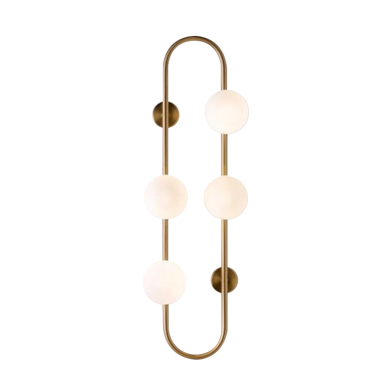 Бра HOOP WALL Lamp Gold 4 Золотой Белый Бра HOOP WALL Lamp Gold 4 Золотой Белый в Рязани | Loft Concept