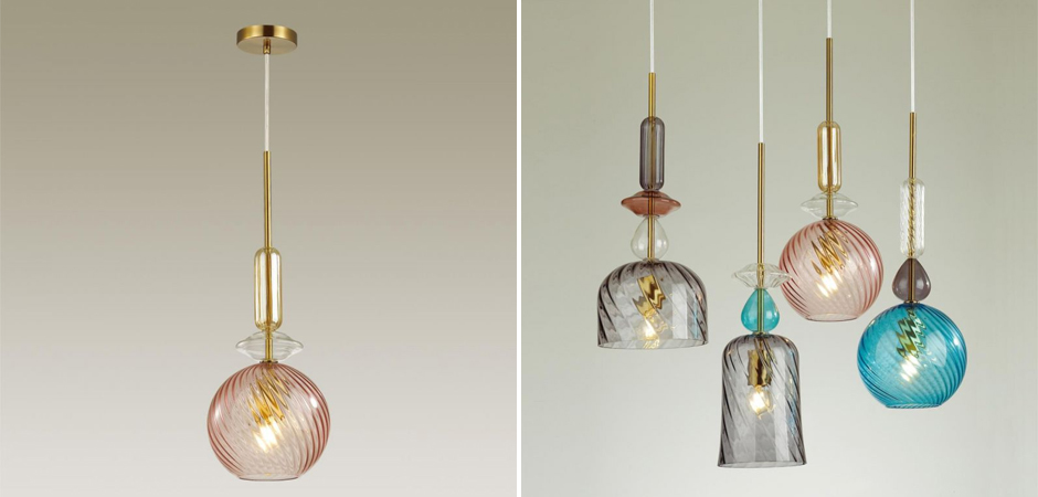 Подвесной Geometry Glass Розовый Подвесной Geometry Glass Розовый - Loft-Concept в Рязани