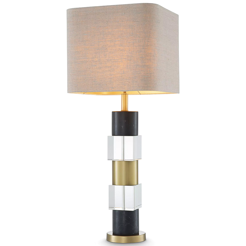 Настольная лампа Eichholtz Table Lamp Black Marble Черный Латунь Прозрачное Стекло Бежево-серый Настольная лампа Eichholtz Table Lamp Black Marble Черный Латунь Прозрачное Стекло Бежево-серый в Рязани | Loft Concept