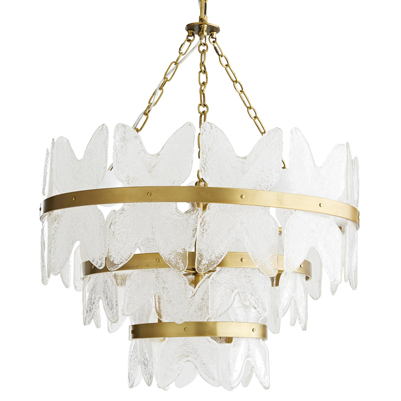 Люстра Arteriors MILLIE CHANDELIER Золотой Прозрачный Люстра Arteriors MILLIE CHANDELIER Золотой Прозрачный в Рязани | Loft Concept