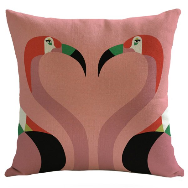 Декоративная подушка Flamingo #9 Мульти Декоративная подушка Flamingo #9 Мульти в Рязани | Loft Concept
